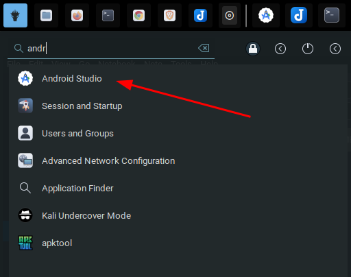 Android Studio menu icon
