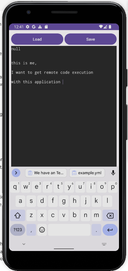 App file selection